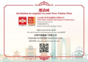 A Valve World Asia Expo & Conference 2023 será realizada em Suzhou, China, em...