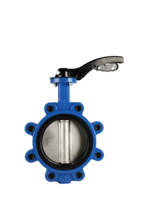 Ferro dúctil/ferro fundido Corpo em aço carbono EPDM PTFE NBR Vedação macia Válvula borboleta manual de alta temperatura